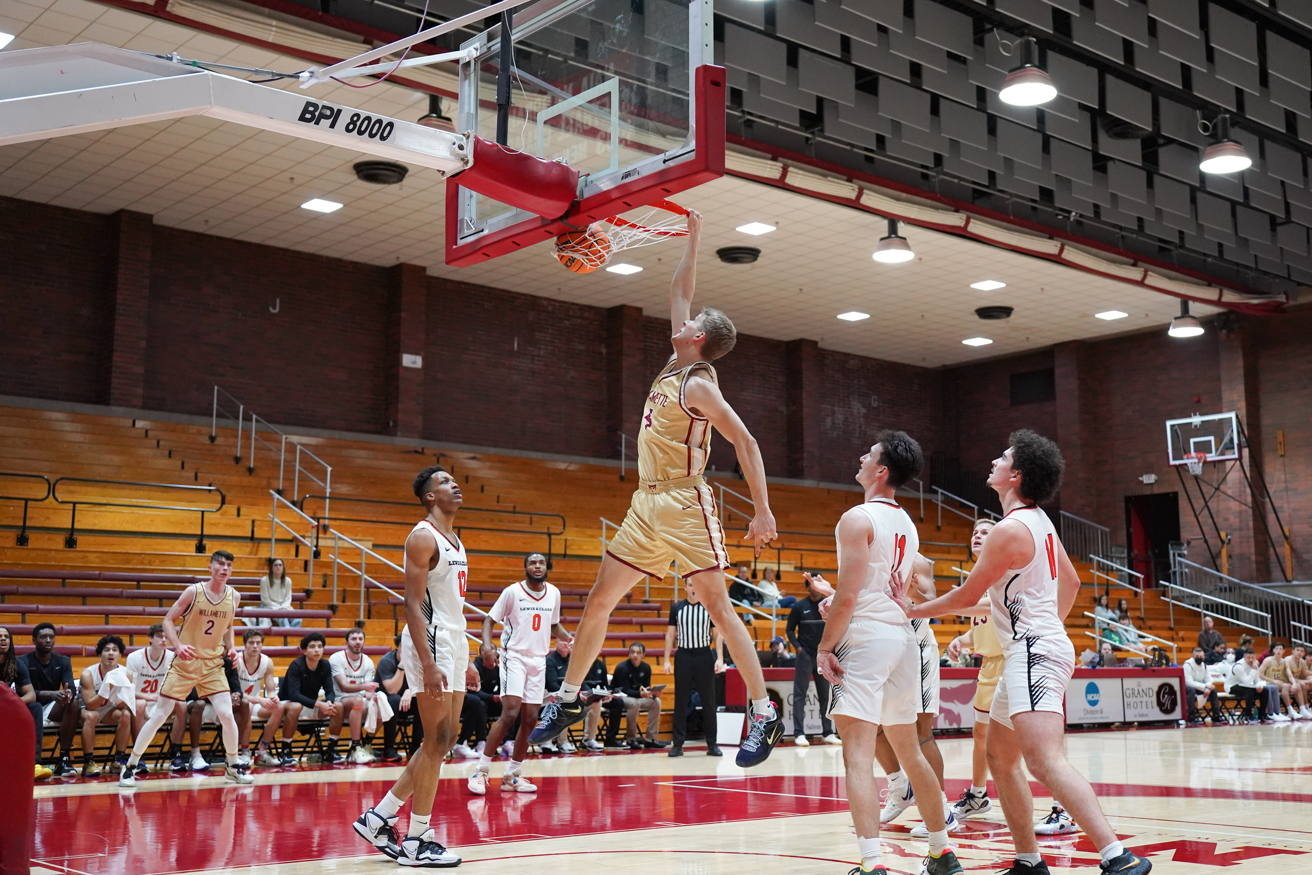 Me playing basketball at Willamette University
